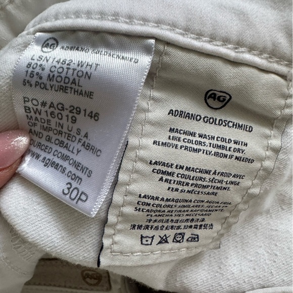 AG Adriano Goldschmied The Stevie Ankle Petite Slim Straight Jeans size 30P - Picture 7 of 7